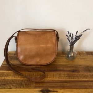 Jcrew Leather Crossbody Bag Tan